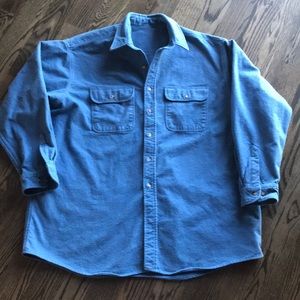 Vintage LL Bean, thick, soft chamois cotton flannel shirt, size XXL possibly